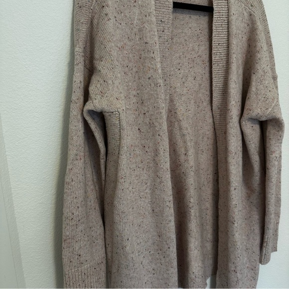 LOFT Flecked Open Style Cardigan Light Pink Color Size Large Women’s - Picture 4 of 9